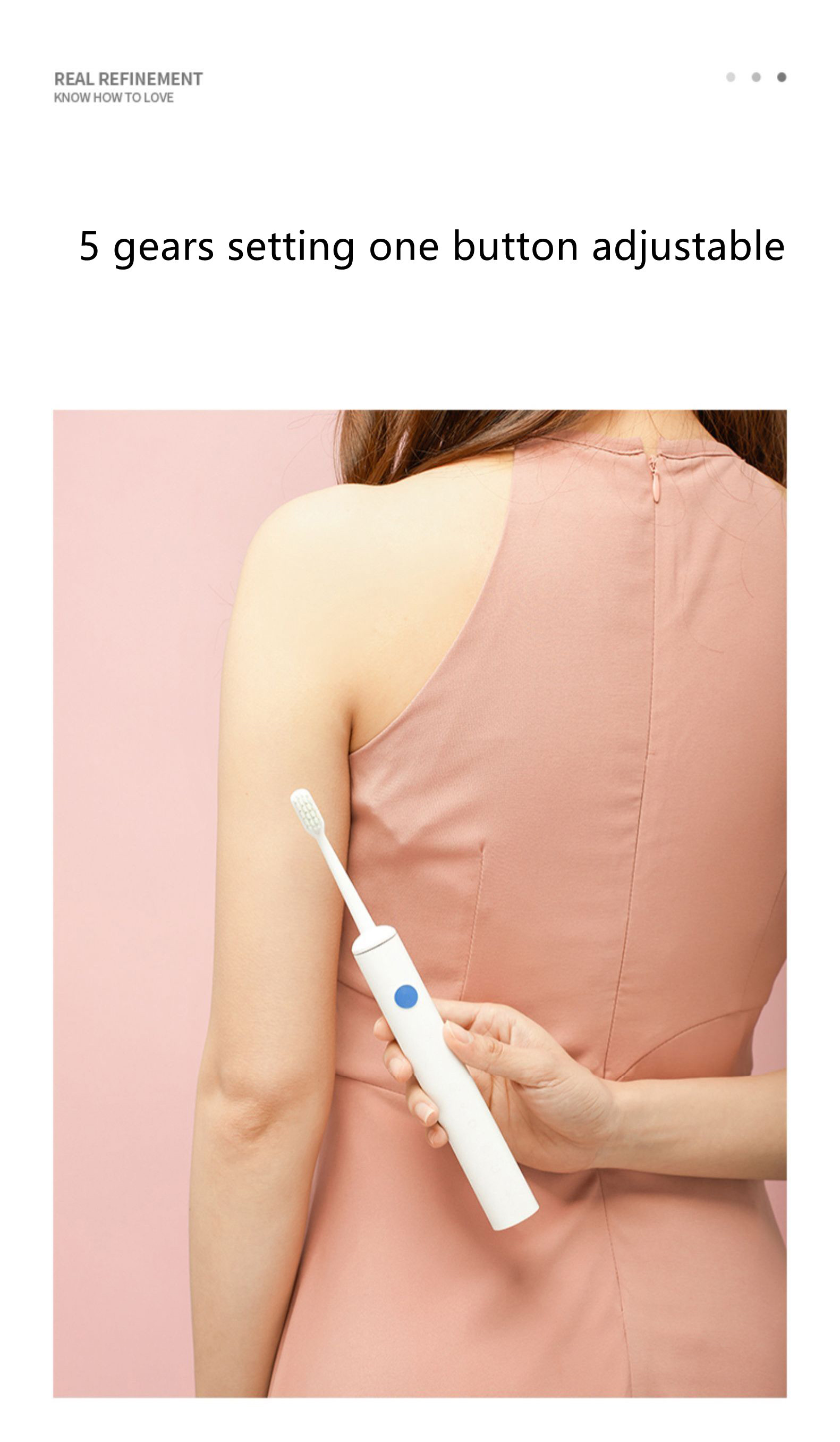 Portable Toothbrush 3 In 1 Sonic Electric Cleaning Tools