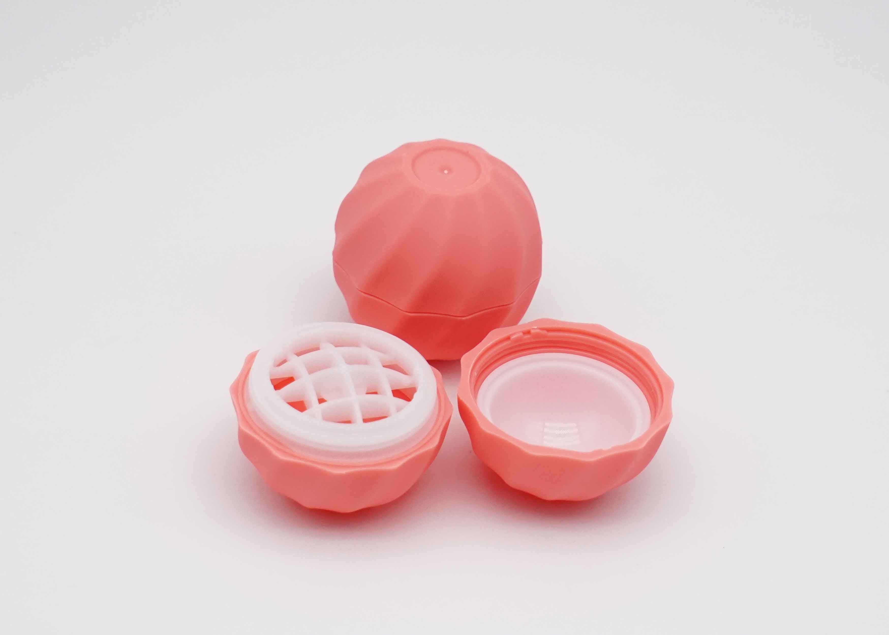 Small MOQ Yellow Cosmetic Lip Balm Tube 7g Plastic Ball Shape Lip Balm Tube
