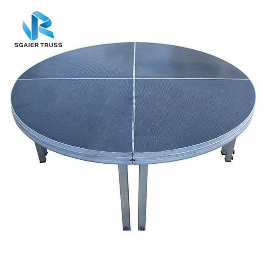 1.22 * 2.44m Disco Backdrops Stage Equipment With Round Leg Custom Shape