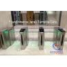 Buy cheap Double Core Fingerprint Biometric Turnstile Gate , Fast Pass Flap Barrier from wholesalers