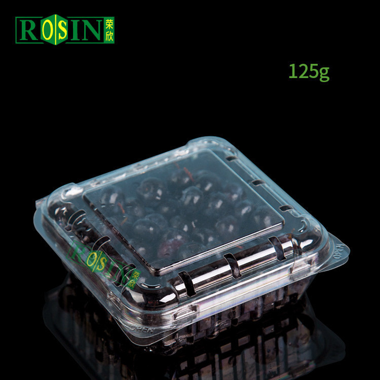 Customized Recycled Heart Shaped Strawberry Gift Golden / Clear Packaging Boxes For Strawberries Plastic Strawberry Tray With Lid