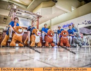  Motorized Plush Riding Animals Bicycle Led Animal Toy Cars, Happy Riding with Friends! Manufactures