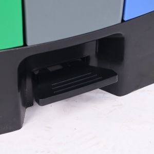 Twin Thickened Separate Trash Can Foot Operated Trash Sorter Bin