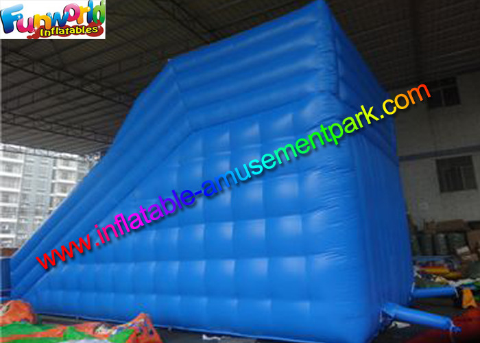 0.55 mm PVC Red Inflatable Sports Games With Track Lane Race