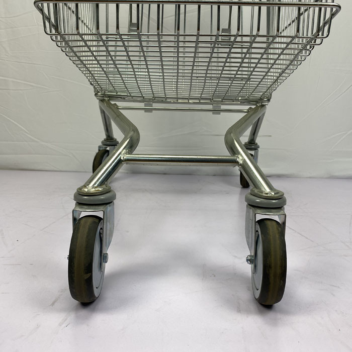 Octagonal Foot Steel Metal Shopping Trolley Cart Customized European Style