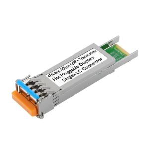 40Gb/s 40km QSFP+ Transceiver Hot Pluggable Duplex LC Connector Single mode