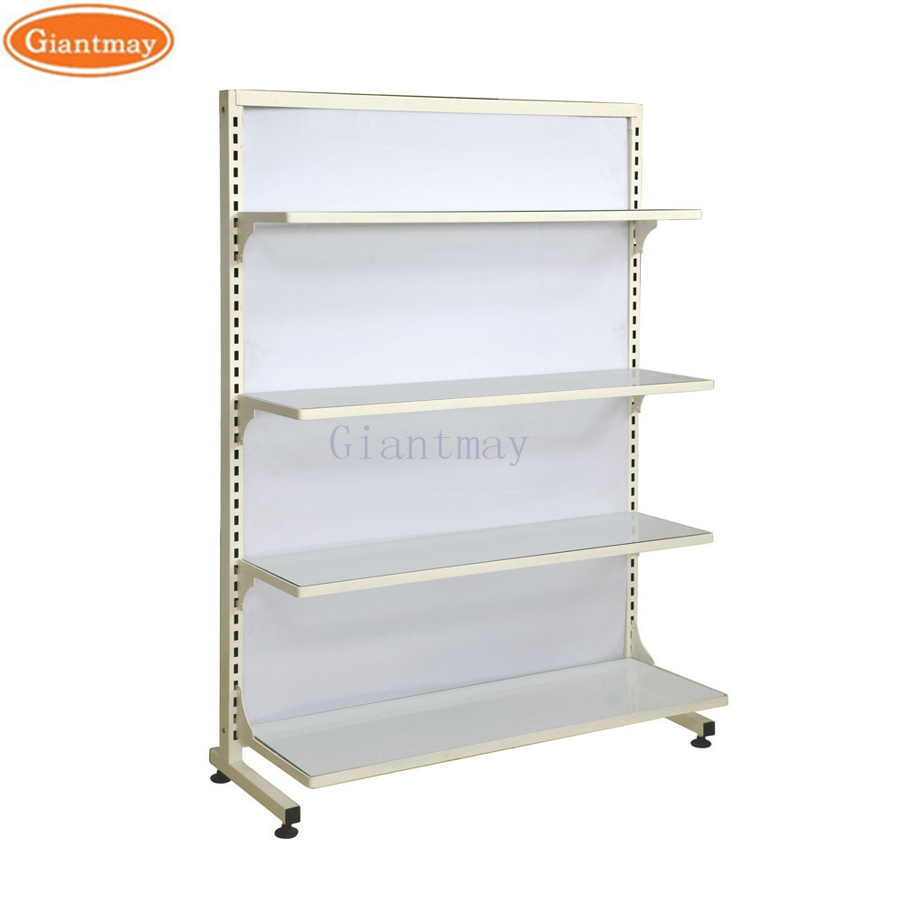 Store Iron Retail Gondola Shelving Double Sided Supermarket Shelves