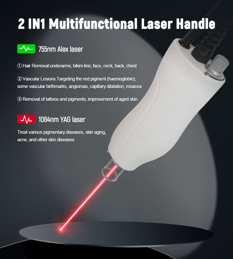 755nm Alexandrite Laser Machine 4hz Frequency Nd Yag Laser Machine