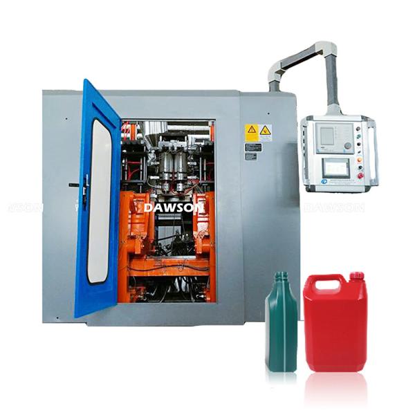 2L 4L HDPE Plastic Lubricant Oil Bottle Production Line Double Station 75mm