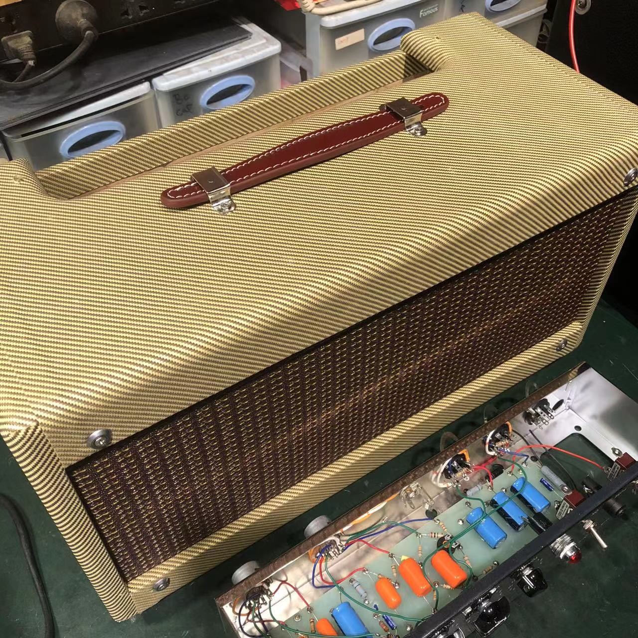 2025 Tweedle Dee Deluxe 5E3 Classic Dumble Style Mods Tweed Head, Pure Handed with Eyelet Board, 6V6GT*2, 12AX7*2, 5Y3GT*1, Grand Amplifier, Accept