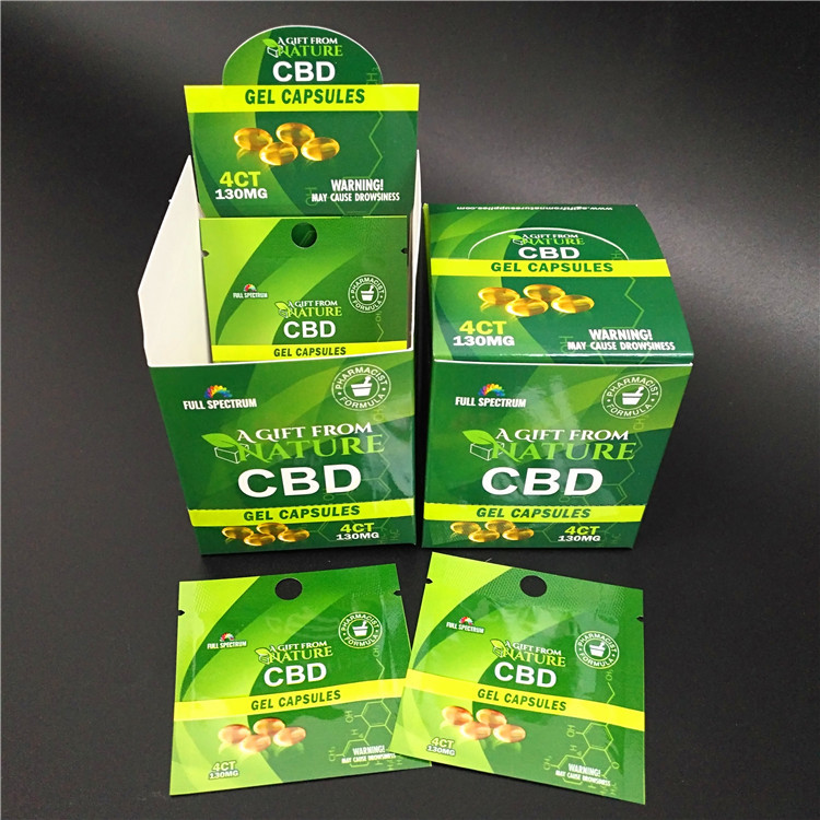 CBD gummy Bear Packaging Male Sex Enhancement Pills Blister Paper Card Packaging
