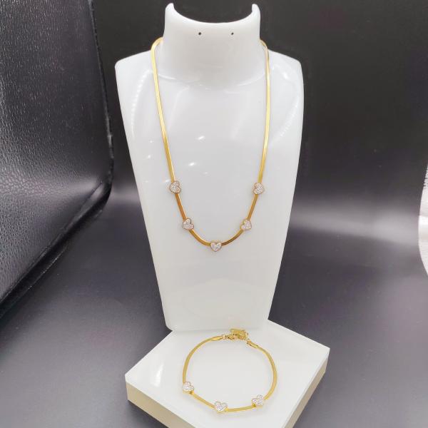 New Arrival Trendy High Polish Newest Gold Color Stainless Steel Earring