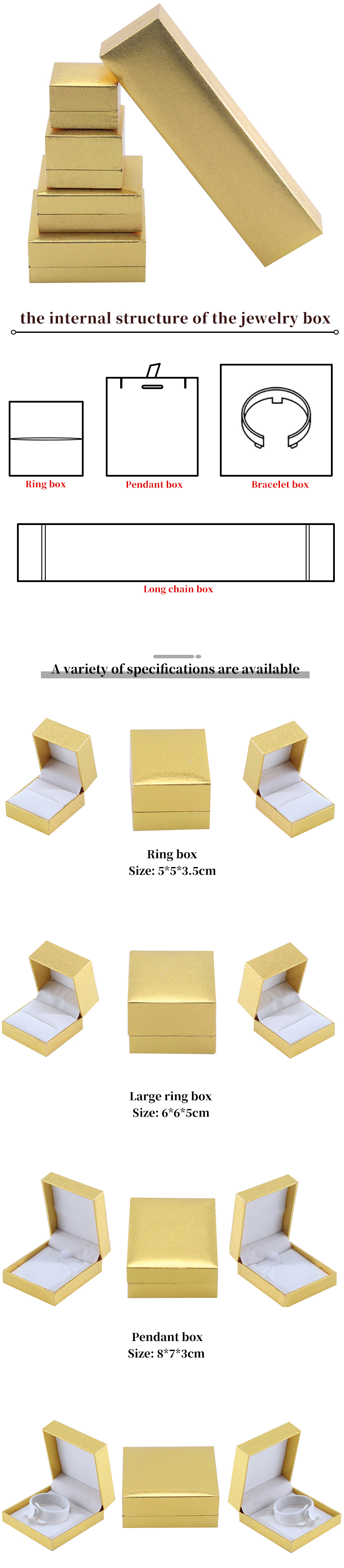 Wholesale manufacturing Luxury Jewellery Box Personalized Custom high end Necklace Bracelet Earrings Ring jewelry set Packaging cardboard paper yellow