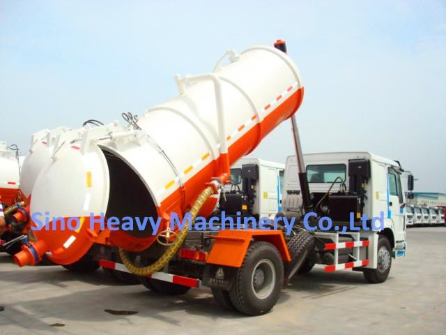 12M3 Sewage Suction Truck 6X4, 10 wheel garabe collection truck,toilet rubish sucktion , sewage collector
