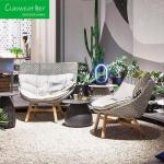 Waterproof Outdoor Wicker Leisure Chair with Customized Color High Back