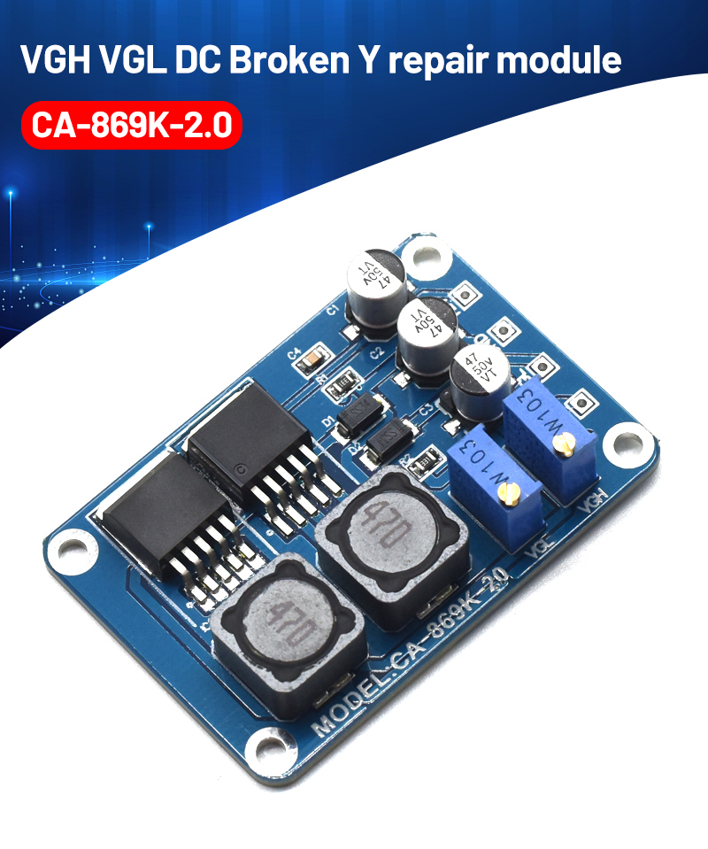 CA-869K Vgh Vgl DC Repair Module Board Converter Tcon Voltage Change Modify Regulator Led Lcd Tv Panel Repair Tool