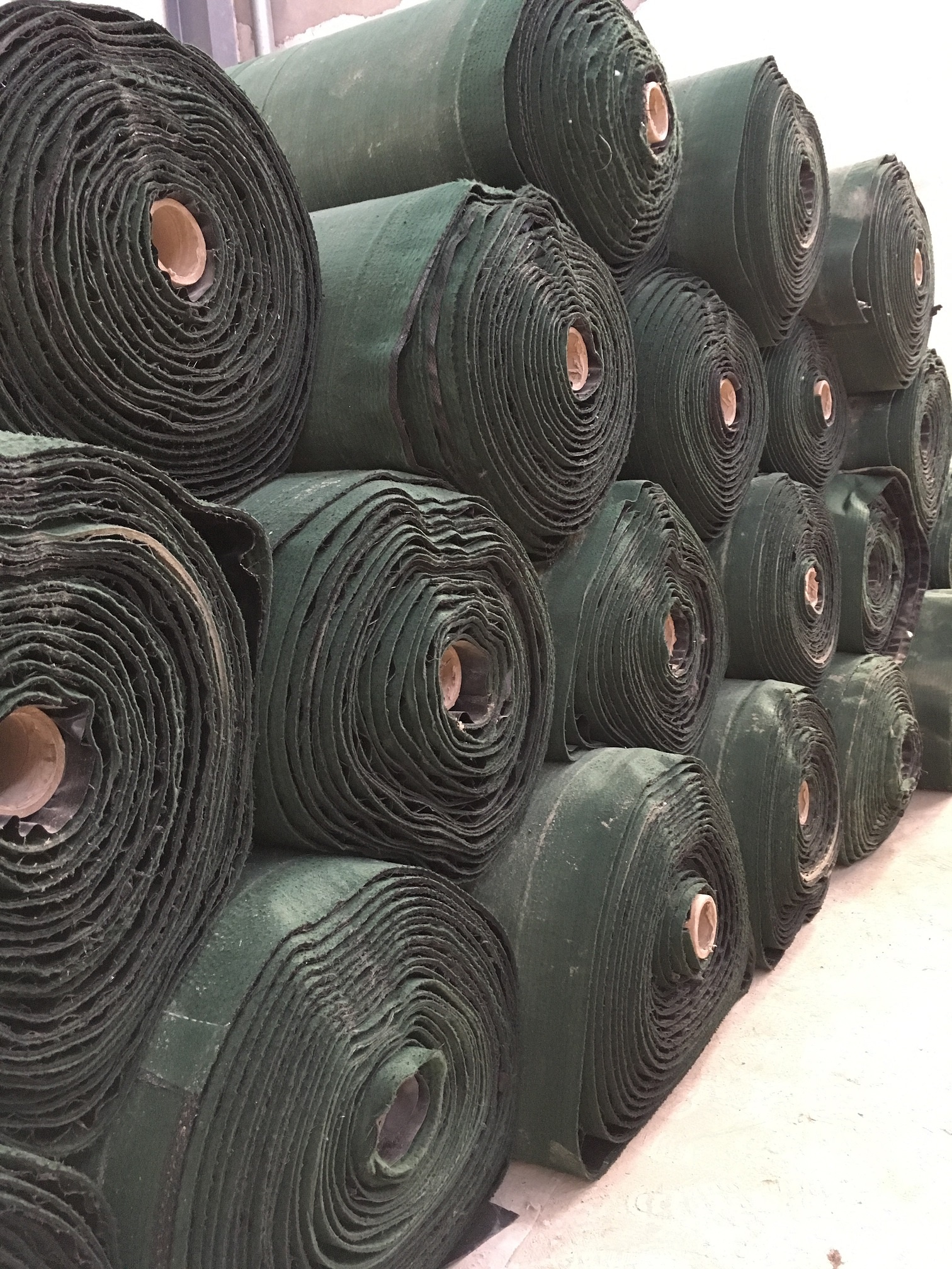 Flexible Concrete Mat Cloth in Green color for ditch lining with thickness 5mm-13mm