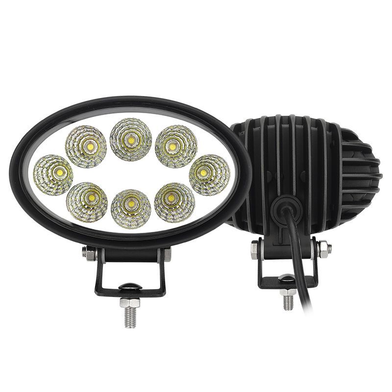 Oval LED Work Light 24W 12V 24V DC Waterproof Universal Flooding/Spotlight