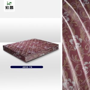 Soft width 2.2m Knitted Mattress Fabric Double Brushed Poly Knit Fabric