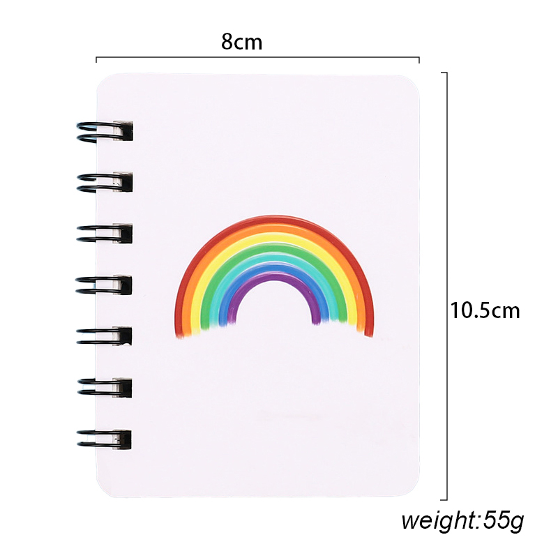 a7 Diary Journal Notebook spiral Cartoon Printed With 80 Sheets