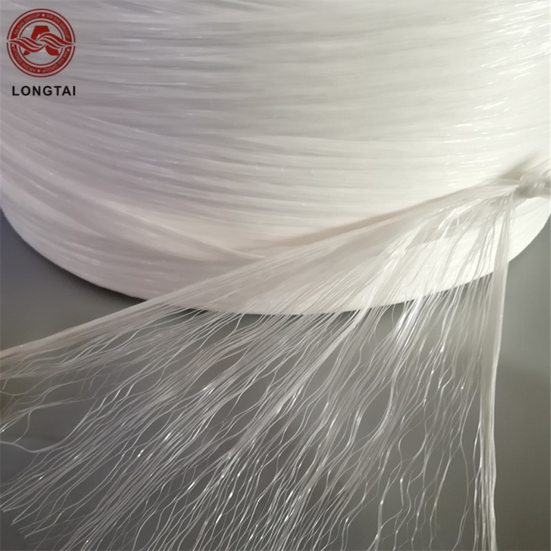 Min 3000D Max 300KD White PP Fibrillated Yarn white cable pp filler cable chase filler extron cable cubby f