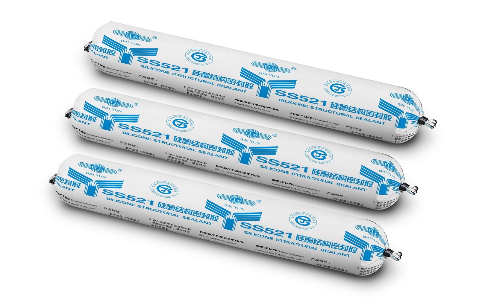 SS521 One Part Silicone Structural Sealant Aluminum Patio Roof Sealant