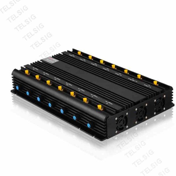 Quality Military Standard Cell Phone Network Jammer , 14 Channel Wifi Scrambler Device for sale