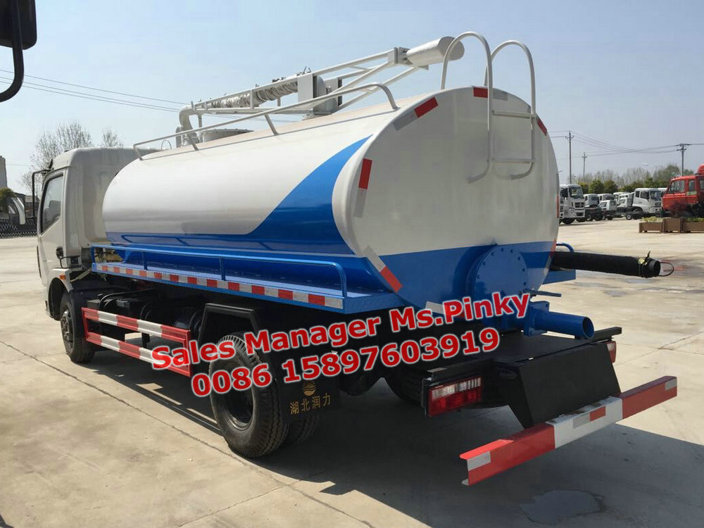 6000Liters Fecal Suction Tanker Truck Vacuum Suction Truck Euro 3 Certificate