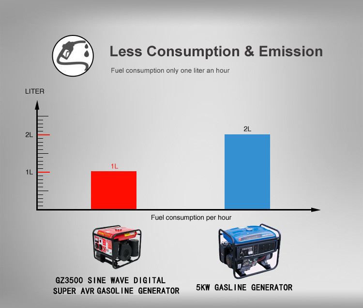 Less petrol comsumption energy generator petrol AVR Variable frequency alternator 800 watts