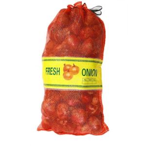 Packing Onions PP/PP PE Leno Mesh Bag 5kg To 25kg For Vegetable Net Bag