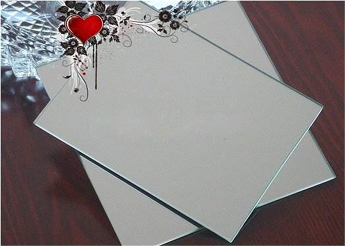 Safety Grey Tinted Mirror Glass , Size Customized Mirror Float Glass For Decorative