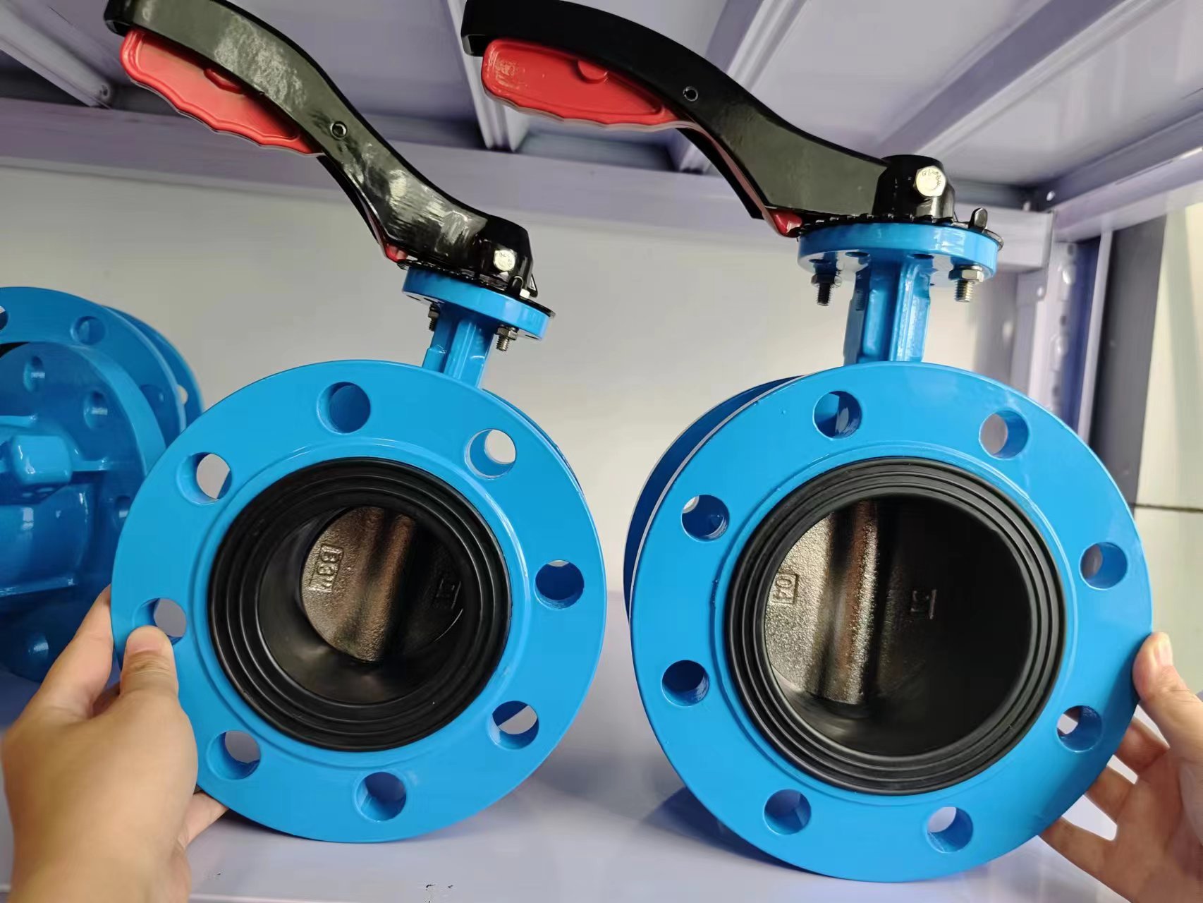 Medium Temperature Double Flange Metal Seated Butterfly Valve