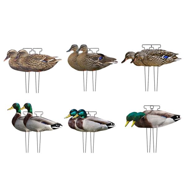 Custom PP Mallard Silhouette Decoys For Hunting Waterproof Anti Reflective