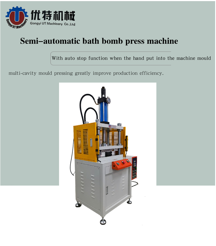 Manual Semi Auto Hydraulic Bath Bomb Press Mold Machine for Boming Bath Fizzes Salt