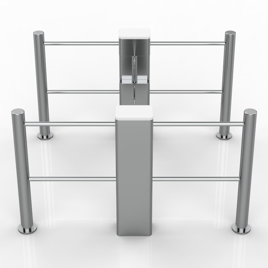 Face Recognition Access Control Turnstile IP54 Rotating Swing Gate