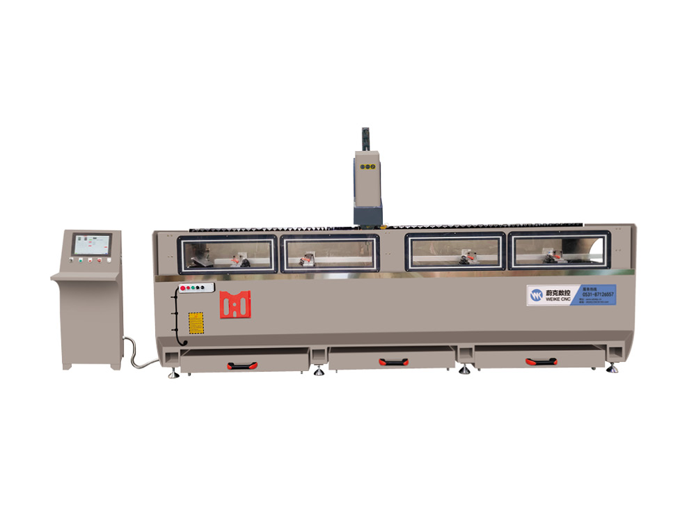 CNC drilling and milling center for aluminum profile