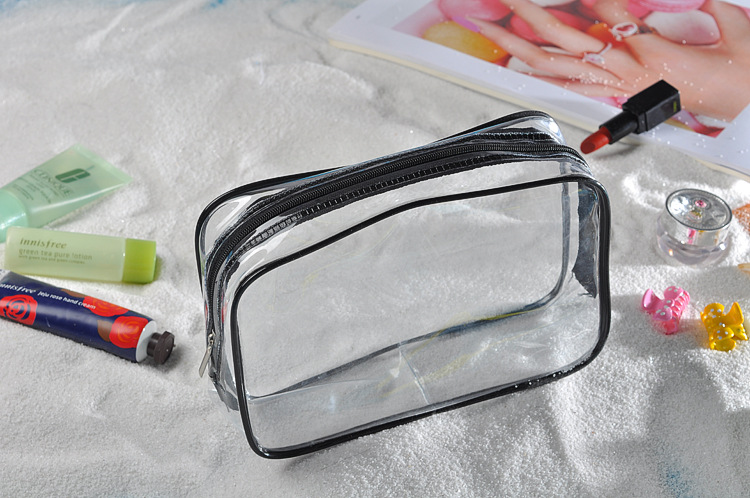 ODM PVC Cosmetic Bag Organizer Clear Toiletry Bag Set For Lady