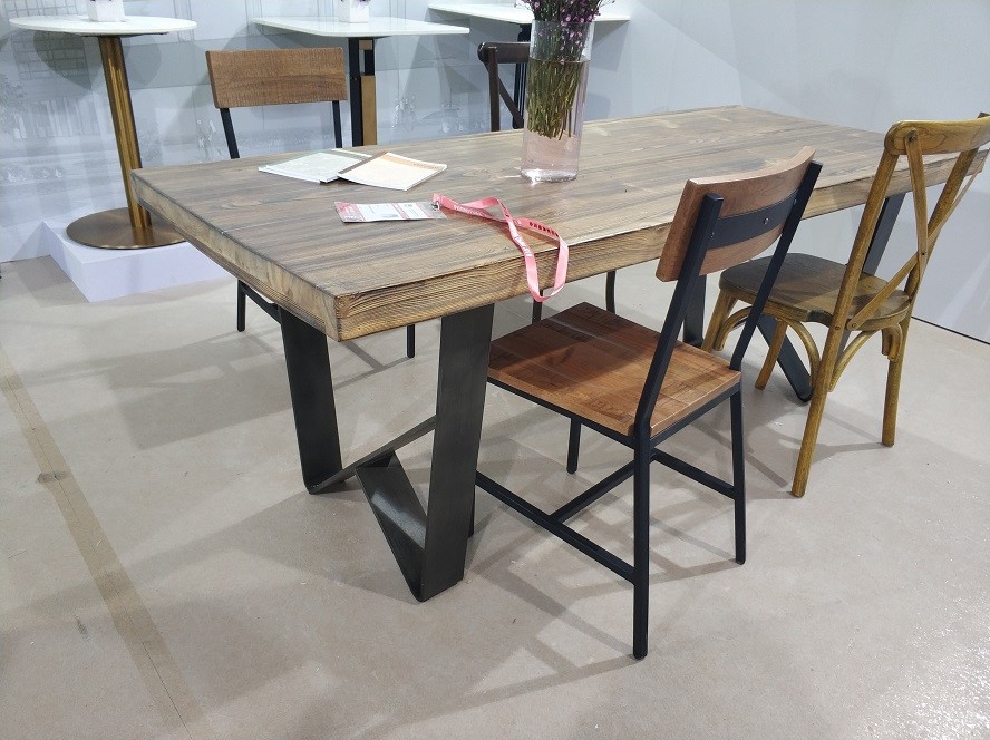 Bistro Table base Steel Table Frame Industrial Table support Sturdy Dining table leg