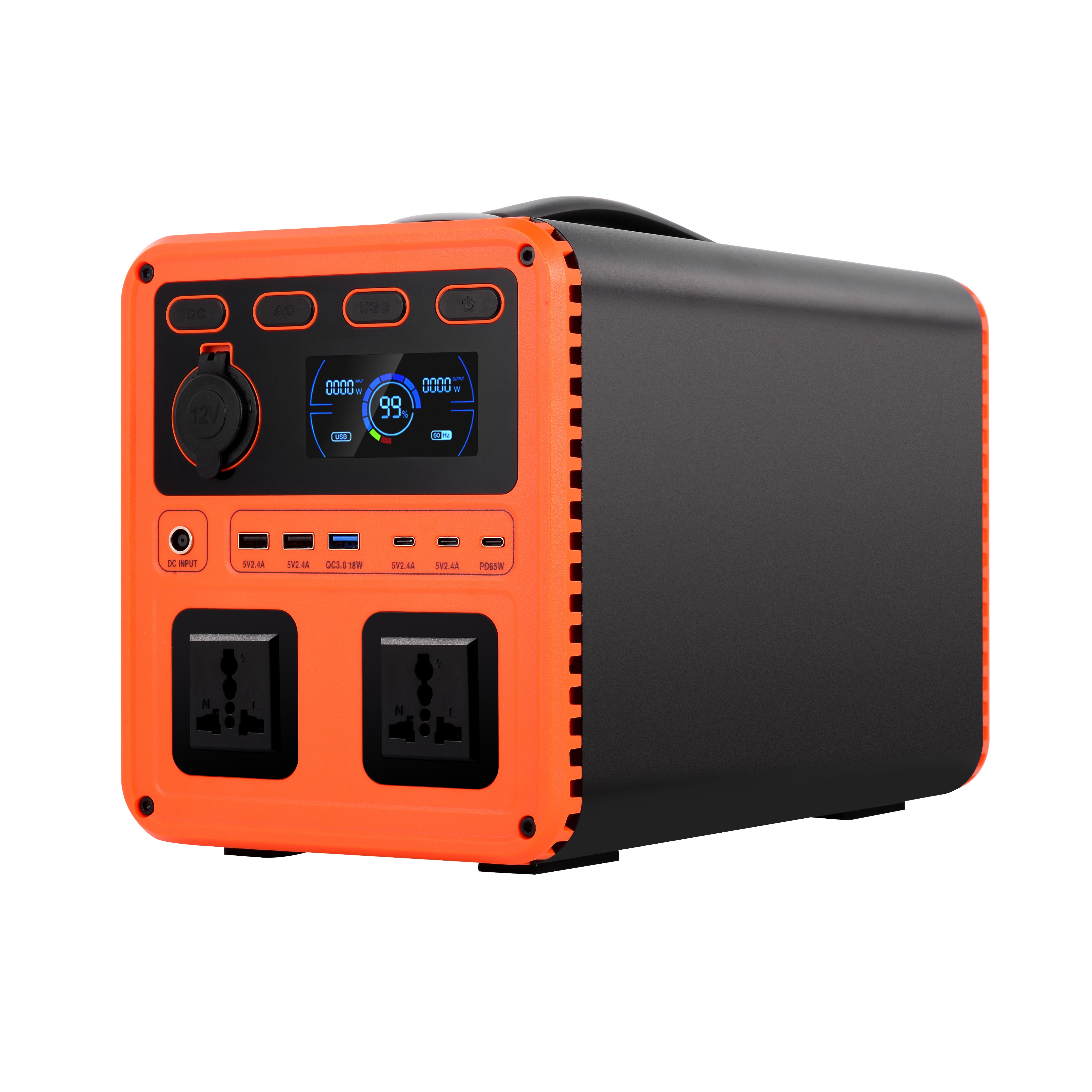 220V /110V Fast Charging Within 2.5 Hours MPPR Support Portable Power Station With APP/Bluetooth For Outdoor Blackout