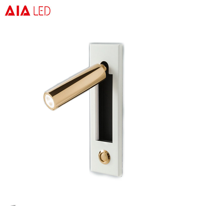 Indoor usb reading wall light usb LED bedside wall light/Interior bed wall lamp for hotel