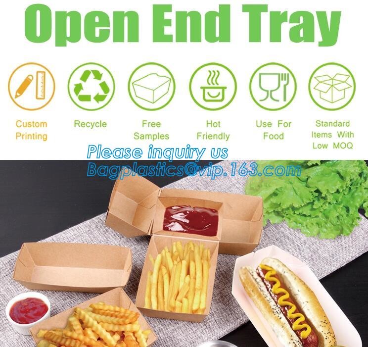 Take out Food Packing food containers Biodegradable Lunch Box Disposable Kraft Paper Box,brown kraft paper food box / Wh