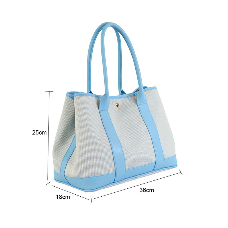 Waterproof Summer Vacation Hand Raffia Tote Bags Custom Print With Pocket