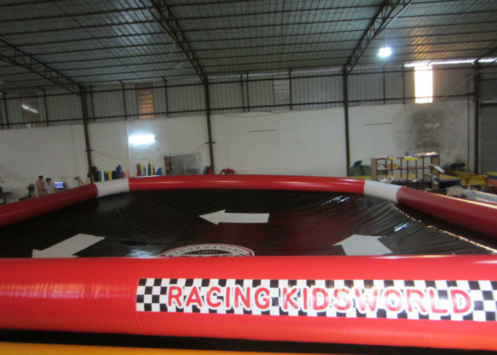 Commercial Grade Inflatable Water Games Square Adult Blow Up Pool 8 X 8m Fire Resistance