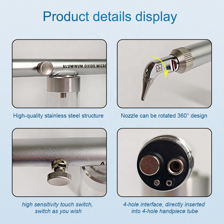 Dental Alumina Sandblasting System Aluminum Oxide Microblaster with or without water cooling system