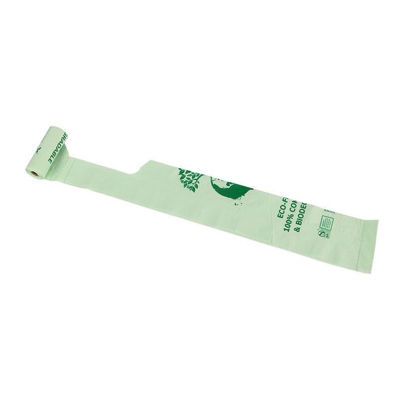 Customized Logo Biodegradable Cornstarch PBAT PLA Bag for Pet Poop at Exhibition Hall