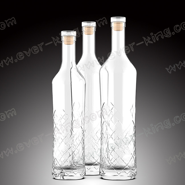ISO9001 2015 Super Flint Glass Liquor Bottles
