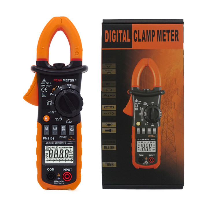 AC/DC Digital CLamp Meter With Ammeter , Voltmeter ,Double Mold，Diode Test，Ohmmeter Measurement