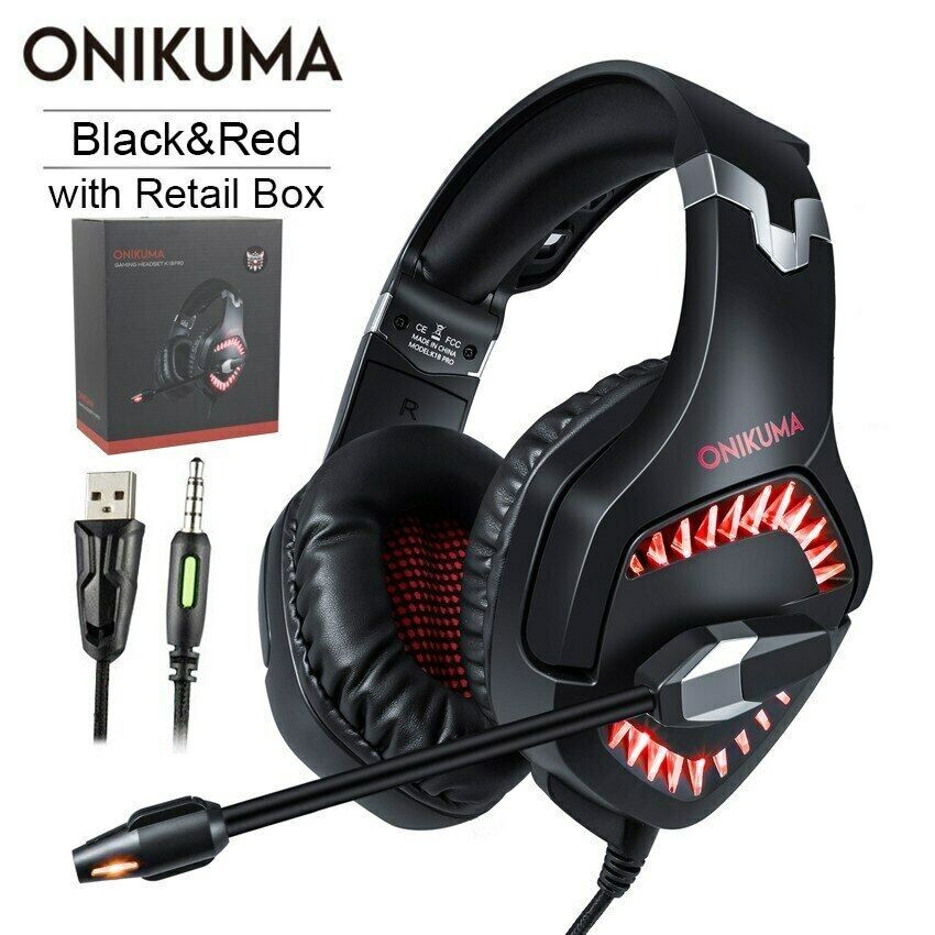 K1 PRO 2.2m 117dB 100mA LED Light Headphones With Microphone