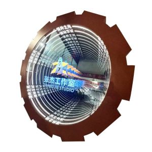 Acrylic Custom 3D LED Track Channel Letters Neon Mirror Infinity LED Sign