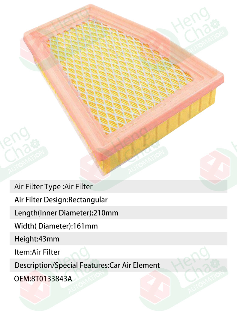 Automotive Air Filter Making Machine OEM 8T0133843A Performance Output Source Manufacturer
